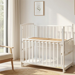 船橋市　ベビーベッドレンタル　ツーウェイオープンホワイト