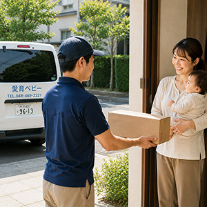 北区は、自社便でお届けしています。