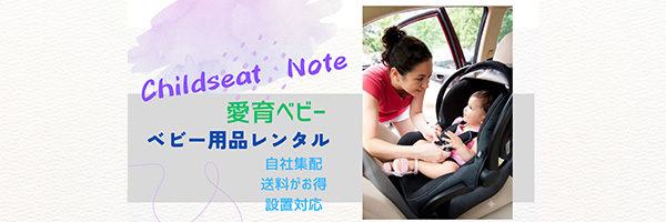 後部座席のチャイルドシートに座る赤ちゃん